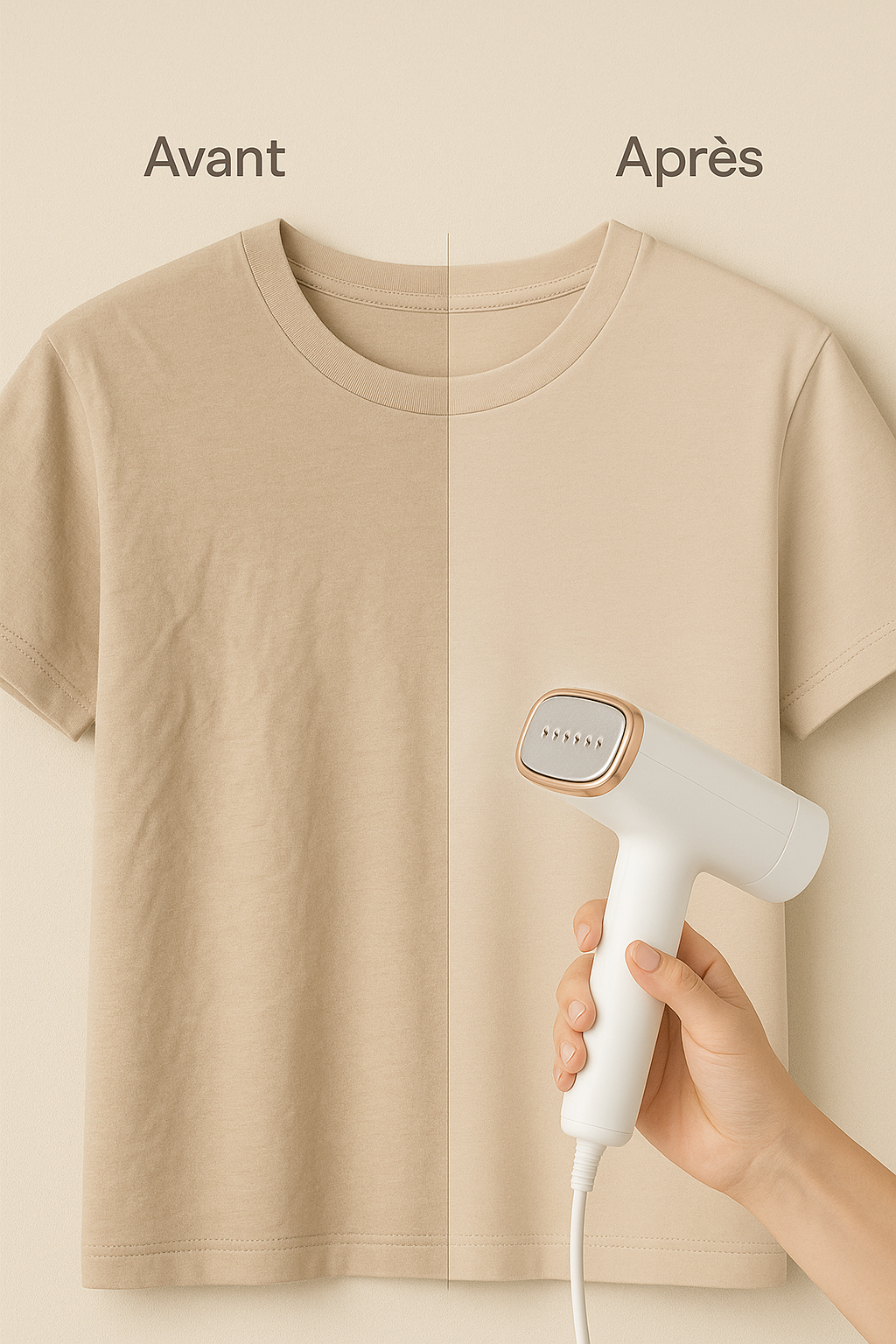 Défroisseur Vapeur Portable 1000W – Pliable & Compact